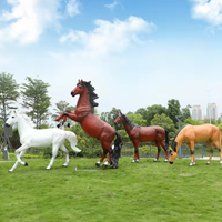1:1 Simulation Cheval Modèle Animal Spécimen Cheval Fourrure Animal En Cuir Spécimen Cheval Ornement