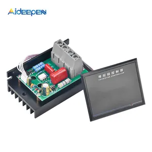 AC 220V 6KW SCR Regulator Tegangan Elektronik, Kontrol Kecepatan Dimmer Termostat + Meter Digital Suplai Daya