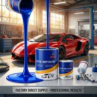 Peinture automobile MLB à séchage rapide, revêtement de peinture de finition automobile, base acrylique 1K pour projets de retouche automobile haute performance, apprêt automobile