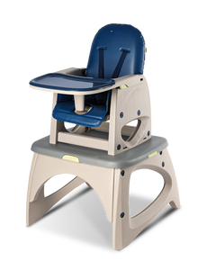 Chaise pour enfant 6-en-1 moderne en forme de L avec dossier en forme de flèche, chaise haute pour bébé, siège rehausseur à bascule sécurisé et écologique, fauteuil <span class=keywords><strong>inclinable</strong></span> manuel pour tout-petits - Product Image 6