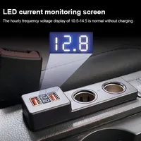 Stasiun Pengisian Daya Mobil Vtear Dual 12V Hub Pemantik Rokok Aksesoris Interior Mobil Untuk Volkswagen Golf 7 Mk7