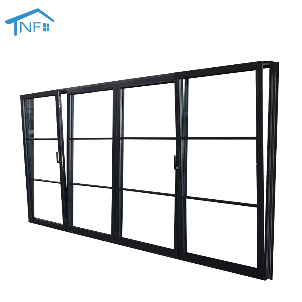 High Quality Aluminium Tilt Up And Turn Windows Black Panel Windows Tilt And Turn Windows For House