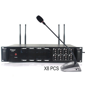 <span class=keywords><strong>8</strong></span> Microphone Không Dây Chuyên Nghiệp Micro Hội Nghị Hệ Thống - Product Image 2