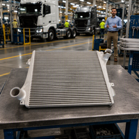 Intercooler de camion de haute qualité OEM 21731119 pour VOLVO B12, camion lourd, taille du cœur 747 & 876*62 MM