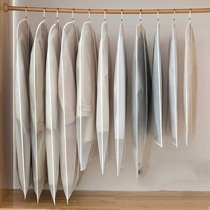 Fully Enclosed Dust Proof Garment Protector Cover Bag Durable Hanging <b>Clothes</b> <b>Storage</b> Zipper for Organizing Protecting <b>Clothes</b> - Product Image 2