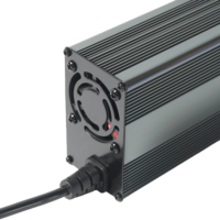 Chargeur de batterie au lithium 58,4V 5A avec boîtier métallique 16S 58,8V 5A 54,6V 5A Li-Ion pour batterie de vélo électrique 60V 5A
