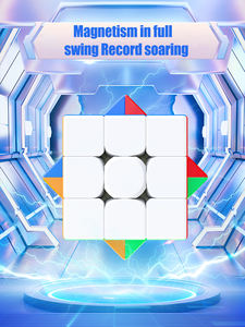 SENGSO, <span class=keywords><strong>Cubo</strong></span> de fuerza magnética de velocidad profesional, sin pegatinas, giro suave rápido, juego de rompecabezas de colores vivos, juguete cerebral para niños - Product Image 5