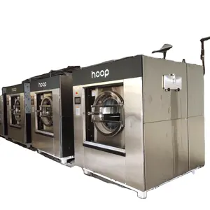 Mesin cuci XGQ-100F, ekstraktor mesin cuci industri 25kg tugas berat mesin cuci pakaian lipat