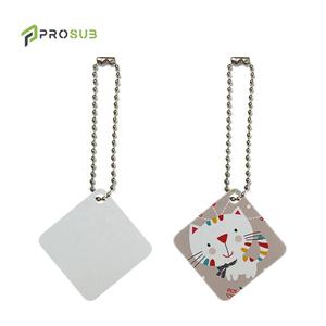 Prosub थोक डबल पक्षीय उपकरण खाली विभिन्न आकार बनाने की क्रिया एल्यूमिनियम आभूषण पालतू चाबी का गुच्छा टैग पेंडेंट के साथ श्रृंखला - Product Image 2