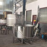 Cuisson du réservoir de mélange de la bouilloire chemisée avec le panier vertical de levage mobile automatique