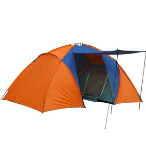 Vendita calda In Fibra di Vetro Pole 3-4 Persona 2 Camere Impermeabile Famiglia Tenda Da Campeggio - Product Image 1