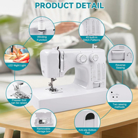 UUFR-818 Solution tout-en-un, machine à coudre DIY haute durabilité avec 45 points, patchwork fluide pour la confection de vêtements, de tissus et de chemises