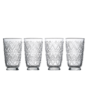 473ml cổ điển thủy tinh dập nổi uống Tumblers trang trí nước và nước trái cây Thủy Tinh Bộ - Product Image 1