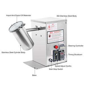 เครื่องผสมผงขนาดเล็กสำหรับห้องปฏิบัติการ ทำจากสแตนเลส 304 สำหรับผสมสารเคมี อาหาร สีผสม และเครื่องปั่นแบบโฮโมจีไนเซอร์ - Product Image 4
