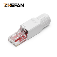 Conector Modular RJ45 Sin Blindaje UTP Cat6A/Cat8 ZHEFAN para Terminación en Campo