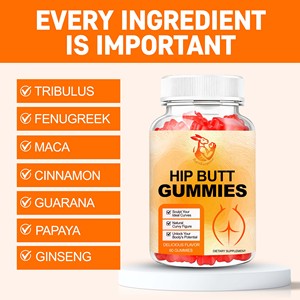 OEM ODM Hip Butt Gummies with Sodium Sculpt <b>Your</b> Ideal Curves and Natural Curvy Figure Maca Hip Butt Gummies - Product Image 2