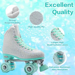 Chaussures de patin de hockey à roulettes pour enfants personnalisées Quad clignotantes rétractables réglables professionnelles patins à <span class=keywords><strong>roues</strong></span> lumineuses <span class=keywords><strong>4</strong></span> légers - Product Image 5