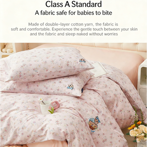 Parure <span class=keywords><strong>de</strong></span> draps en <span class=keywords><strong>gaze</strong></span> double imprimée à prix abordable, draps imprimés couleur unie, ensembles <span class=keywords><strong>de</strong></span> literie pour usage domestique - Product Image 3