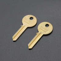 Clé vierge de porte en laiton de haute qualité, entièrement en métal, pour usage domestique