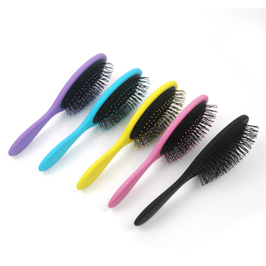 Cepillo personalizado para peluquería, mango de plástico, nailon, cabello húmedo, Original, desenretador, paleta de masaje de pelo, <span class=keywords><strong>Denmen</strong></span> - Product Image 2