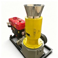 STALLOWAY Granulateur polyvalent à moteur diesel et boîte de vitesses pour la production de granulés de bois, de balles de riz, de tiges de maïs et de déchets agricoles – Haute productivité