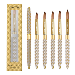 Cọ vẽ acrylic 2025 nhiều kích cỡ khác nhau, kiểu dáng mới, 100% lông chồn Kolinsky nguyên chất, chất lượng cao, cọ acrylic Kolinsky size 18 - Product Image 1