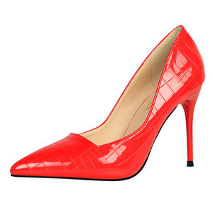 Chaussures à talons fins rétro 1570-1, talons hauts, bout pointu, finition <span class=keywords><strong>miroir</strong></span> à grain de pierre métallique, escarpins amincissants pour club - Product Image 3