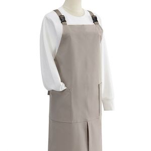 Bottom Open Back Snap Design 100% Polyester Waterproof Household <b>Apron</b> - Product Image 3
