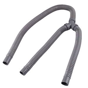 Tuyau de vidange en forme de Y, diamètre intérieur de 1 pouce, tuyau de plomberie flexible en ABS pour deux machines à laver, évier et bac à légumes - Product Image 1