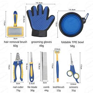 Kit de Aseo Profesional Multifuncional 8 en 1, Juego de Cepillos para Perros y Mascotas con Bolsa de Almacenamiento, Kit de Eliminación de Pelo de Mascotas - Product Image 3