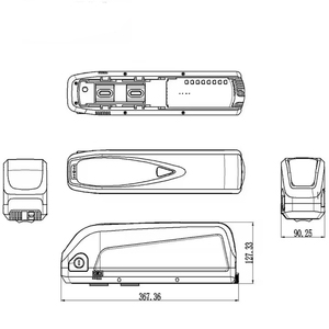 Hailong max 36V 48V 52V 10AH 20Ah 24ah downtube <span class=keywords><strong>Lithium</strong></span> <span class=keywords><strong>E</strong></span> xe đạp pin 18650 21700 di động xe đạp Pin Ebike Pin - Product Image 2