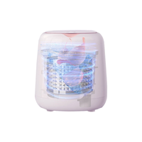 Mini-lave-linge entièrement automatique, machine intégrée à pulsateur vertical pour le lavage et le séchage des sous-vêtements