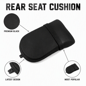 Coussin de siège arrière pour passager BMW R18 R18 Classic <span class=keywords><strong>R18B</strong></span> R18 Transcontinental R18 Roctane 2020-2025 en mousse noire – Nouveauté - Product Image 2