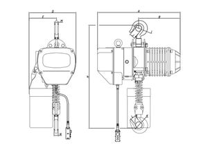 CE ISO Grúa de polipasto eléctrico 1T 2T 3T 5T 10T 15T 20T Carretilla motorizada Polipasto de cadena eléctrico - Product Image 5