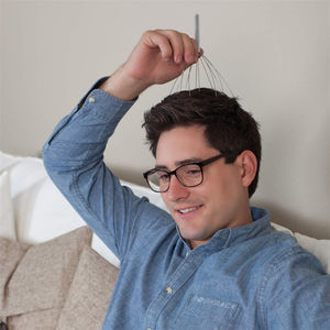 Venta caliente 20 masajeador de cuero cabelludo Antiestrés con mango de acero inoxidable herramienta de relajación de cabeza con logotipo privado personalizado - Product Image 3