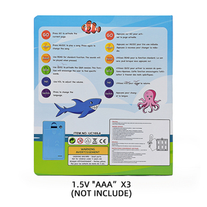 Livre d'apprentissage musical bilingue (français-anglais) OEM, machine d'éveil <span class=keywords><strong>audio</strong></span>, éducatif précoce, en plastique - Product Image 4