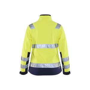 BLAKLADER - 490225173389XL Chaqueta Softshell de alta visibilidad para mujer Amarillo/Azul marino-EAN 7330509508398 ROPA DE TRABAJO DE LA HI-VIS - Product Image 2