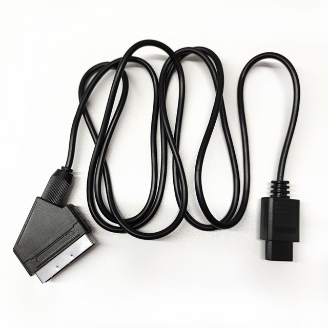 Wholesale High Quality 1.8M Super Famicom RGB AV Cable Scart for Nintendo SNES N64 Gamecube NGC