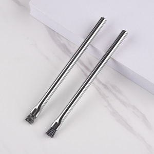 Brosse de nettoyage en acier inoxydable pour aquariums Outil d'élimination des algues à angle mort - Product Image 1