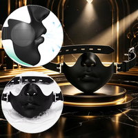 BDSM Bâillon buccal en silicone intégral, Balle de bondage buccal, Masque plug oral respirant réglable, Jouets sexuels pour jeu de rôle en couple