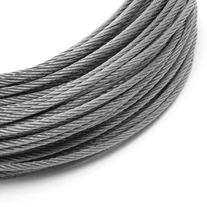 Factory Construction Cable 7X7 ASTM 316L 304 Stainless Steel Wire Rope manufacture price per meter