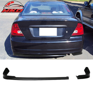 เหมาะสำหรับ Honda Civic Coupe 01-03 TR Style Rear Bumper Lip Spoiler  แบบยังไม่ทำสี PU อะไหล่รถยนต์ อุปกรณ์ตกแต่งรถยนต์ - Product Image 1