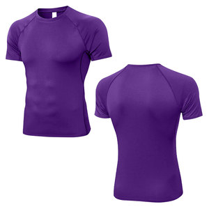 Camiseta de Compresión de Secado Rápido para Entrenamiento Deportivo, Servicios OEM, Nueva Camiseta Corta Personalizada para Hombre, Ecológica, con Logotipo Personalizado - Product Image 1