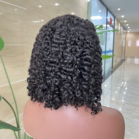 Peluca de pelo rizado birmano peluca Bob virgen vietnamita cruda cabello humano 13x4 200% densidad encaje Frontal Bob pelucas para mujeres negras