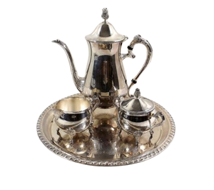 Heat Resistant Double Walled <b>Stainless</b> <b>Steel</b> Tea Coffee <b>Pot</b> Promotional Wholesale Metal Tea <b>Set</b> - Product Image 3
