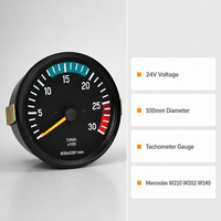 CORKIAUTO Tachometer 24V 100mm untuk Mercedes Benz W210 W202 W140 Pengukur Kecepatan Digital