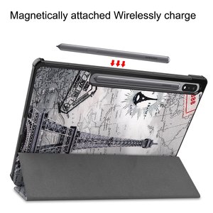 Funda de cuero PU para Samsung Galaxy Tab S8 Plus <span class=keywords><strong>sm</strong></span>-x800 <span class=keywords><strong>SM</strong></span>-<span class=keywords><strong>X806</strong></span>, 12,4 pulgadas, triple pliegue, novedad - Product Image 4