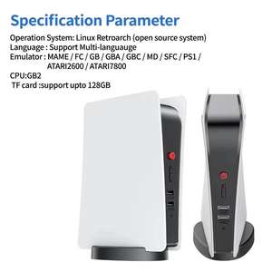 एम 5 वीडियो गेम कंसोल क्लासिक गेमिंग कंसोल 2.4 जी वायरलेस नियंत्रक गेम स्टेशन दो गेमपैड गेम स्टिक के साथ - Product Image 5