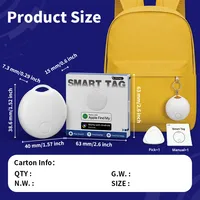 Localizador GPS Inteligente de Doble Sistema, Compatible con Apple y Android, Certificado por Google, Resistente al Agua IP67, Mini Rastreador para Mascotas, Niños, Perros y Gatos