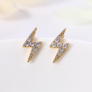 Mini boucles d'oreilles Lightning pour femmes, accessoires simples pour usage quotidien - Product Image 2